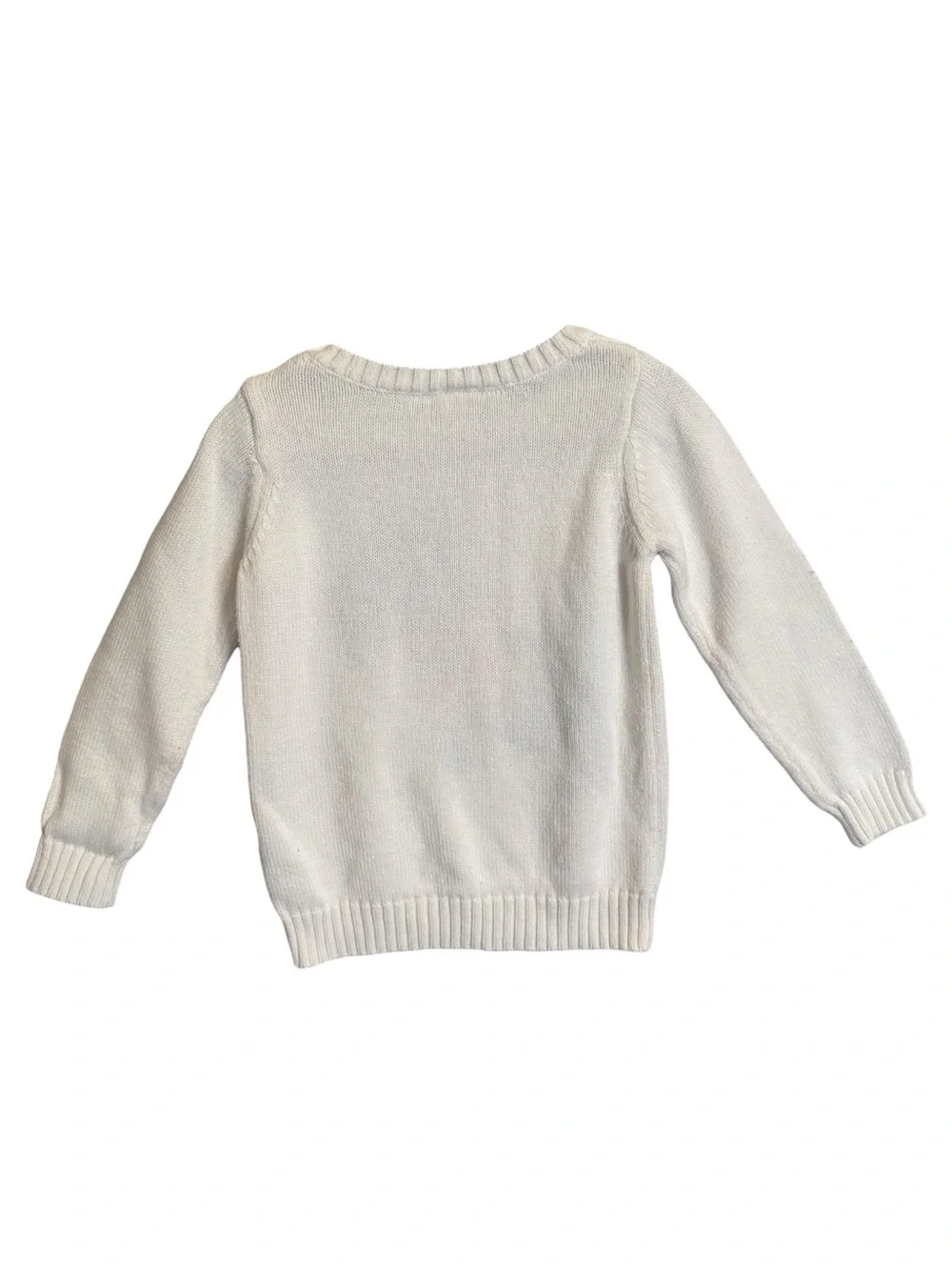 Carter's Toddler Girls Scottie Dog Print Sweater Long Sleeve Ivory Fall Size 2T